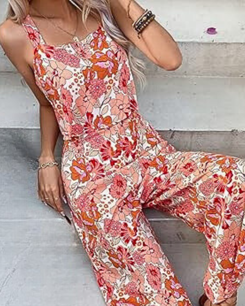 Desirree – Zomer Jumpsuit – Comfortabele Bloemenprint – Dames Set