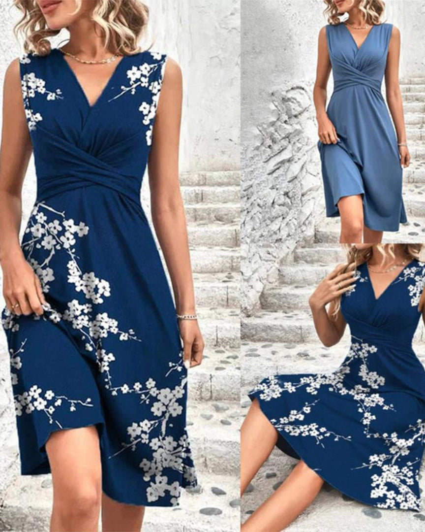 Pamela – Zomerjurk dames – Midi met knielengte – Luchtig en elegant