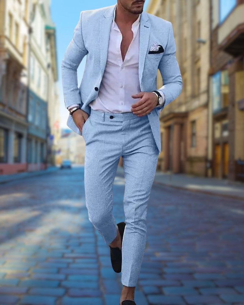 Matteo | Slim fit herenpak – 2-delig pak met blazer & pantalon – Voor bruiloft of formele gelegenheid