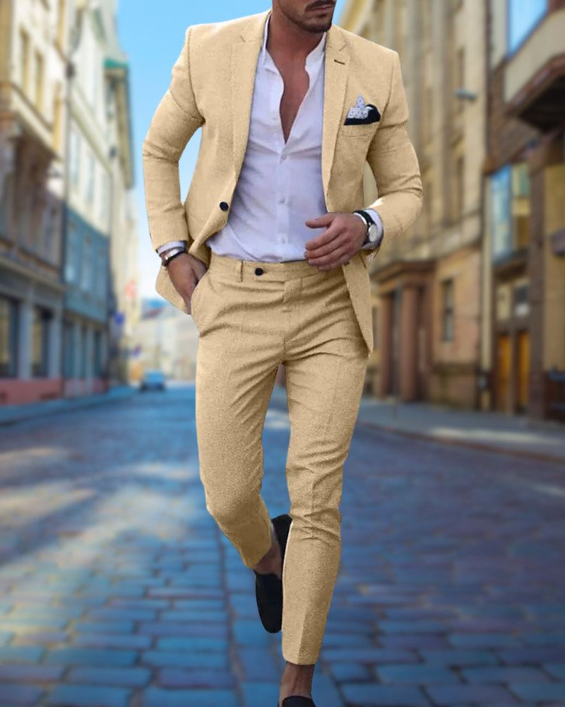 Matteo | Slim fit herenpak – 2-delig pak met blazer & pantalon – Voor bruiloft of formele gelegenheid