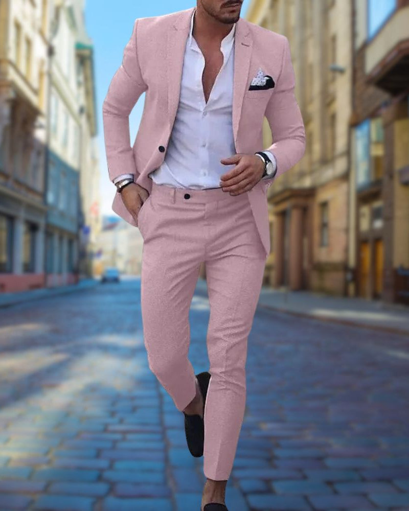 Matteo | Slim fit herenpak – 2-delig pak met blazer & pantalon – Voor bruiloft of formele gelegenheid