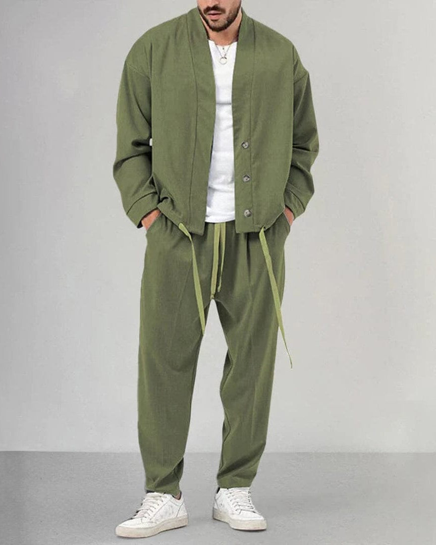Landon | Casual Gilet-En-Broek Set Voor Mannen Met Moderne Stijl En Comfortabele Pasvorm
