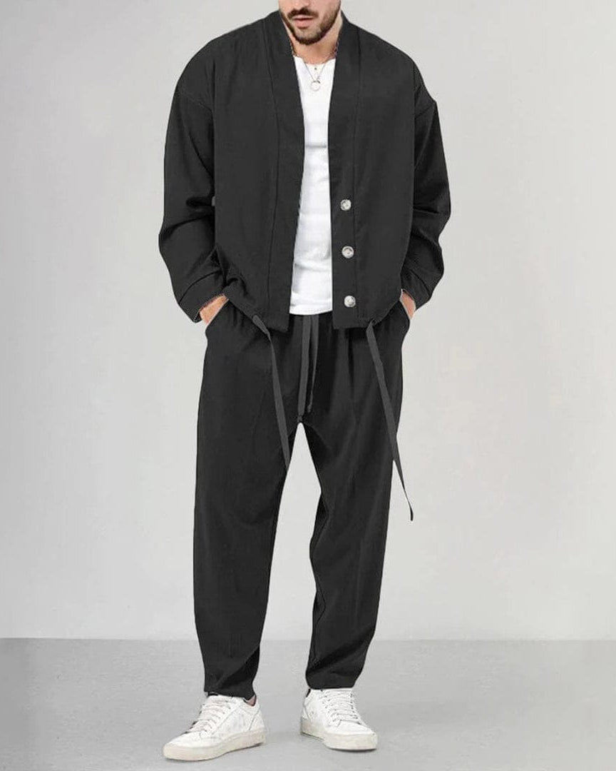 Landon | Casual Gilet-En-Broek Set Voor Mannen Met Moderne Stijl En Comfortabele Pasvorm