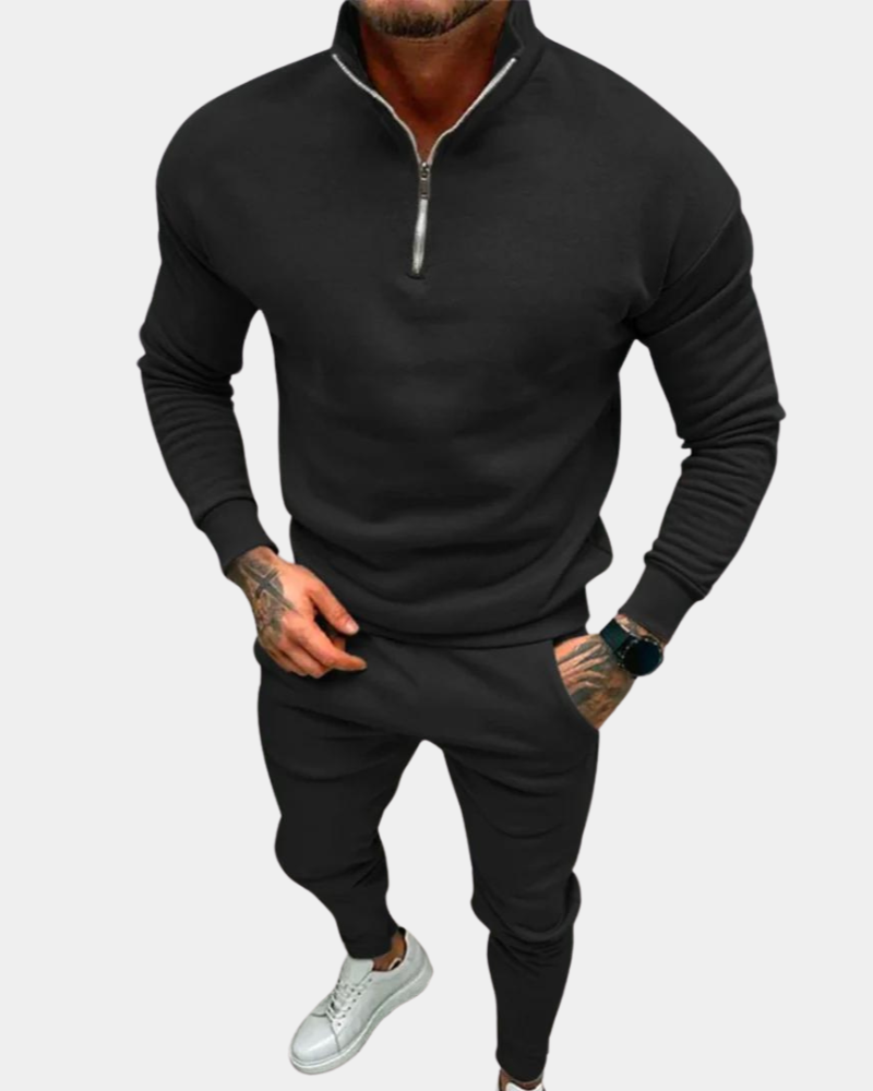 Timo | Joggingpak heren tweedelig comfortabel halve rits trui set