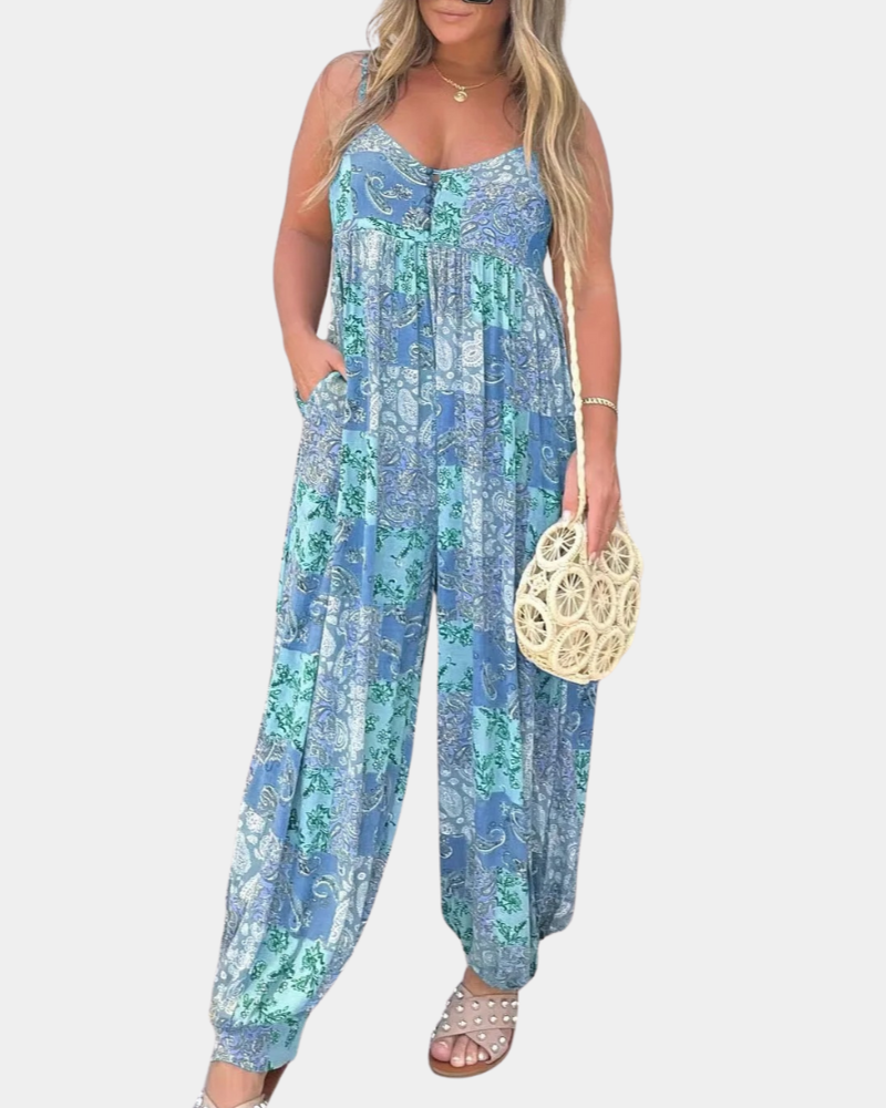 Caitlin – Zomerse Jumpsuit – Boho-Stijl – Dames Losvallend Design