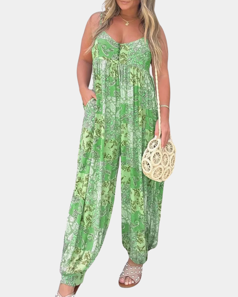Caitlin – Zomerse Jumpsuit – Boho-Stijl – Dames Losvallend Design