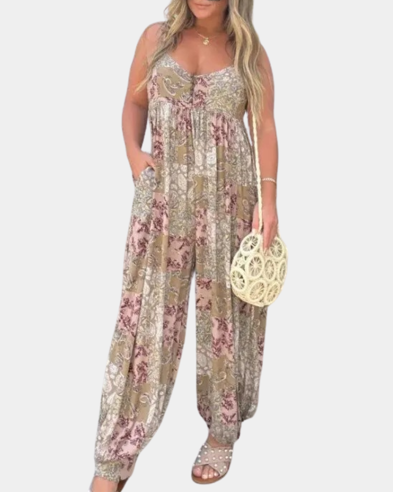 Caitlin – Zomerse Jumpsuit – Boho-Stijl – Dames Losvallend Design
