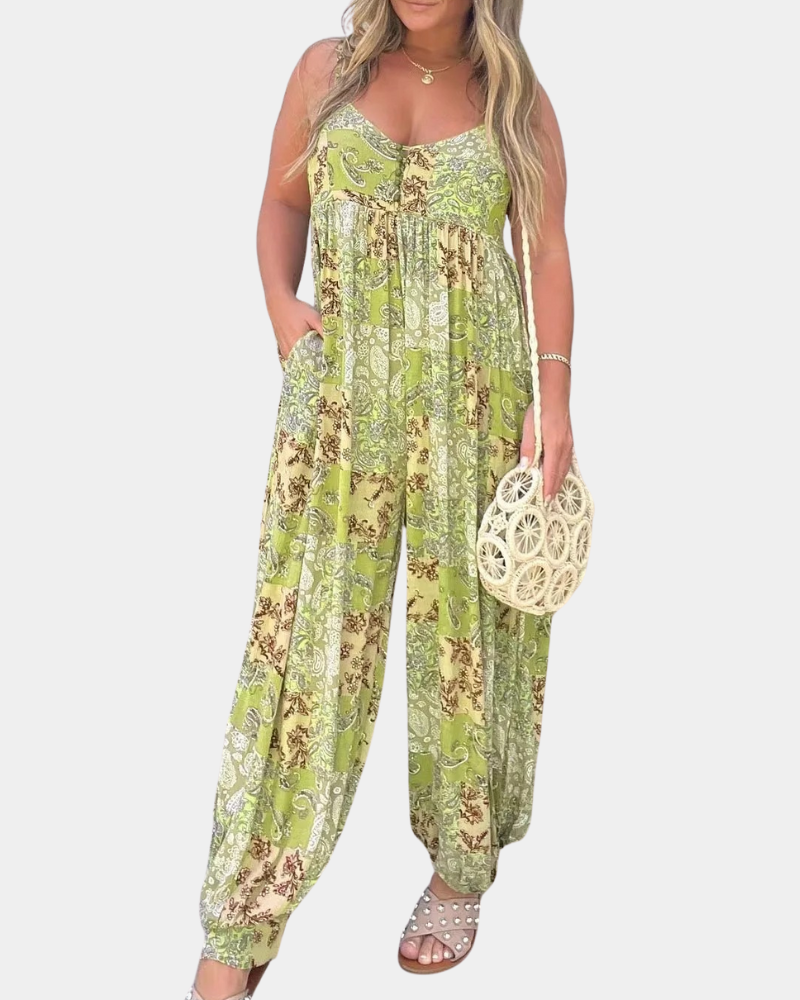 Caitlin – Zomerse Jumpsuit – Boho-Stijl – Dames Losvallend Design