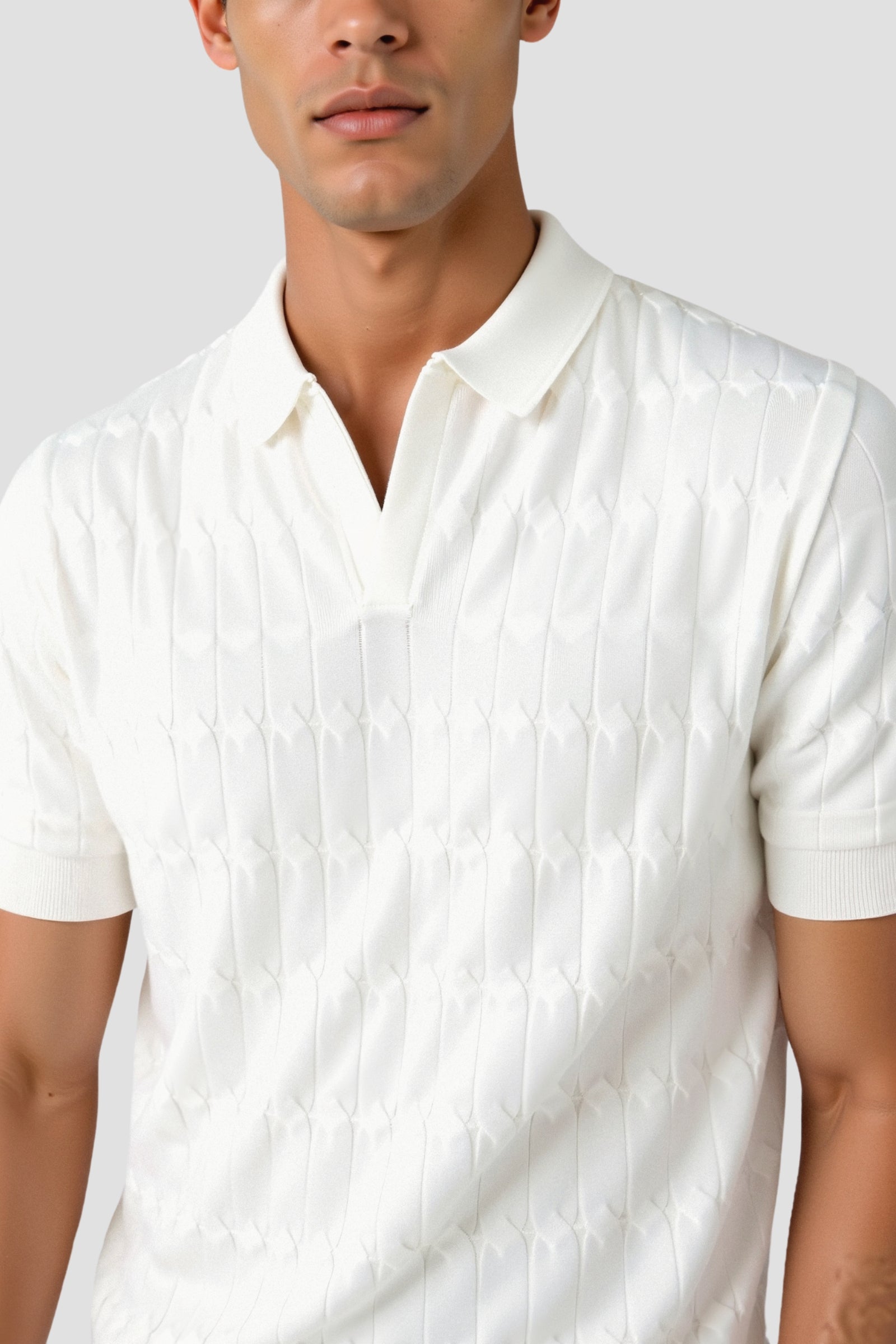 Heren Polohemd Wit – Ademend Katoen, Modern Fit, Klassieke Polokraag, Casual en Formeel 1