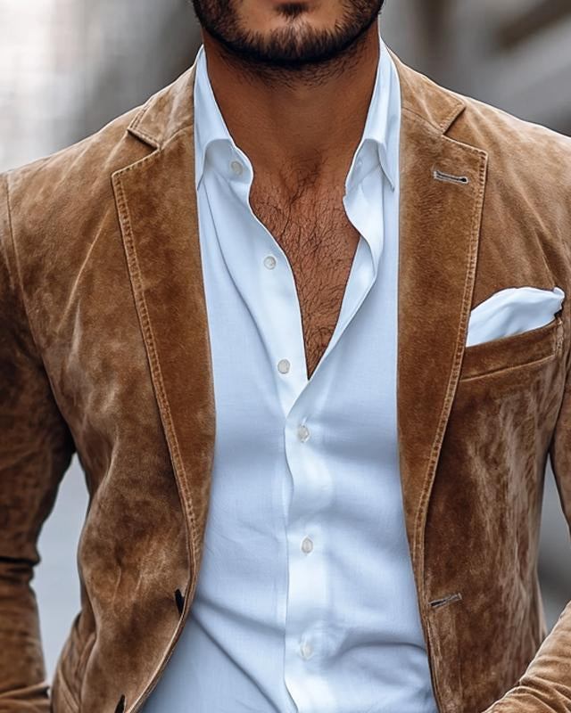 Liam | Luxe Suede Blazer voor Mannen met Tijdloze Elegantie 2