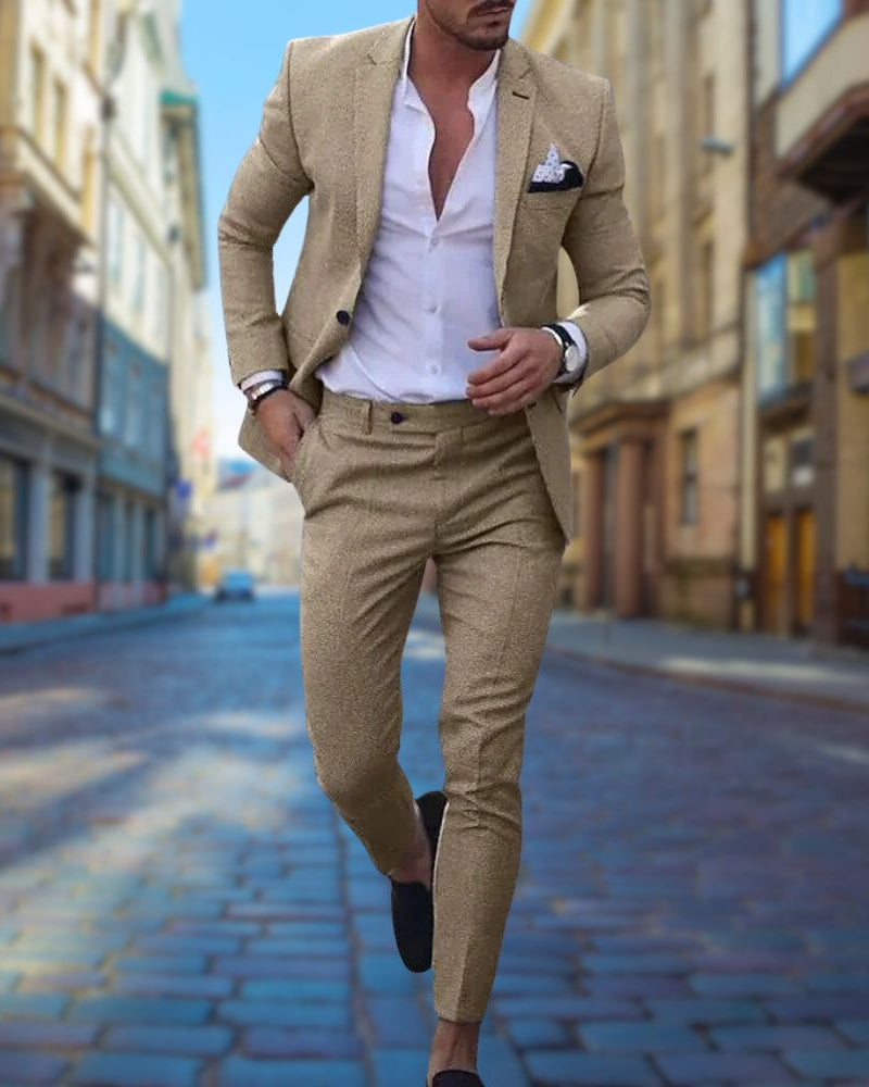 Matteo | Slim fit herenpak – 2-delig pak met blazer & pantalon – Voor bruiloft of formele gelegenheid