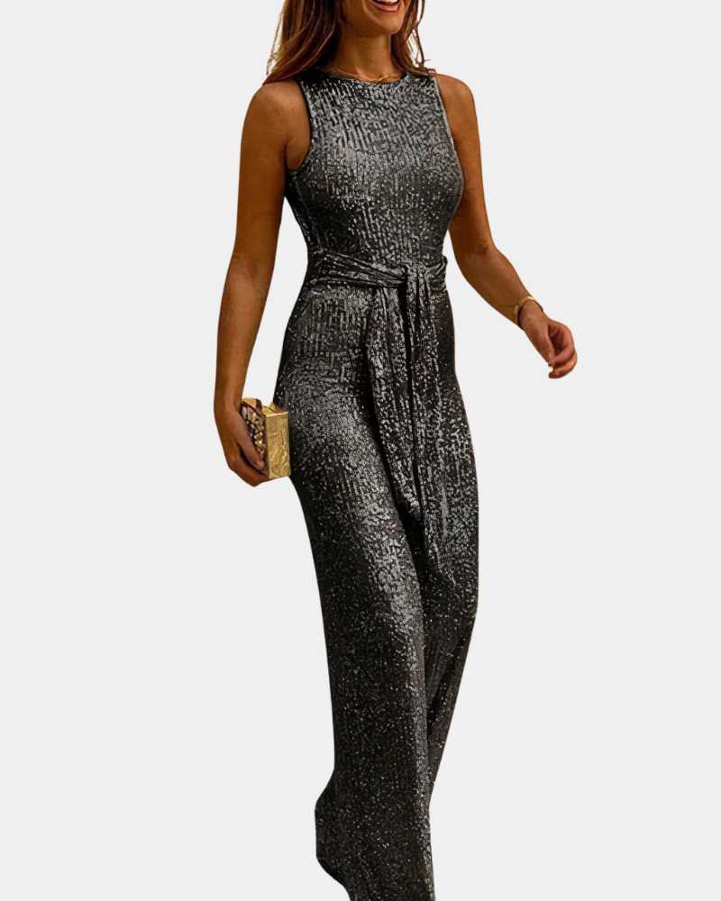 Matrice – Zomerse Glitter Jumpsuit – Dames Feestelijke Elegantie