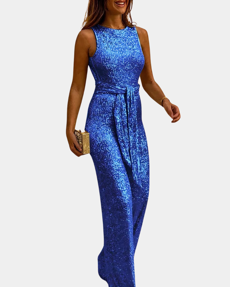 Matrice – Zomerse Glitter Jumpsuit – Dames Feestelijke Elegantie