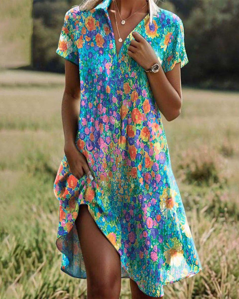 Serenity | Boho chic zomerjurk voor dames met luchtige pasvorm en romantische flair