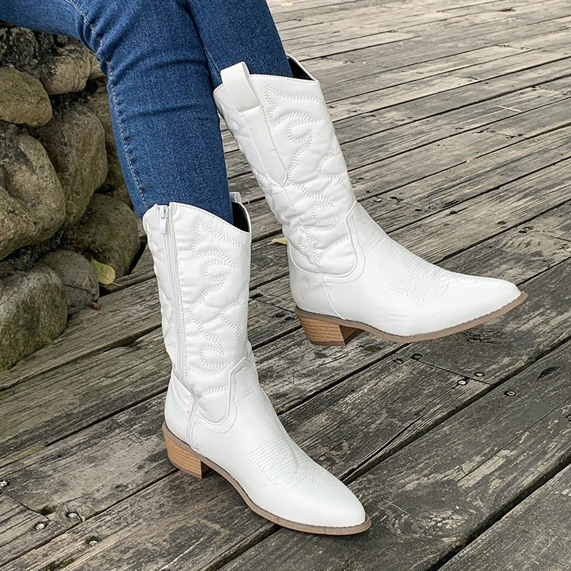 Variant image for Lotte | Glamoureuze Cowboylaarzen Dames met Elegante Metallic Accenten-33